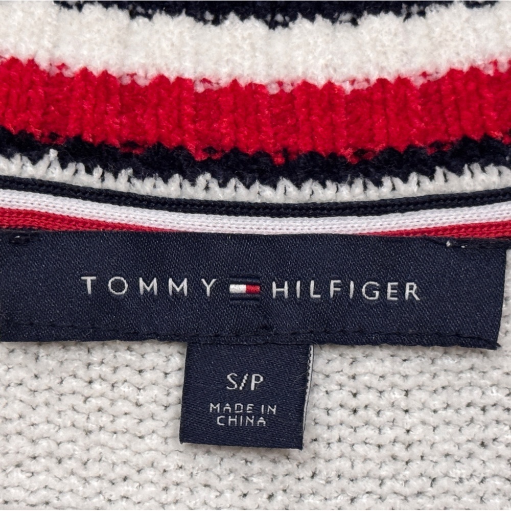 Tommy Hilfiger White V-Neck Sweater​​​ - Picture 3 of 4